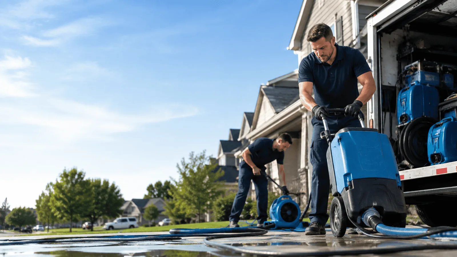 Structural Drying being performed in Short Hills, NJ